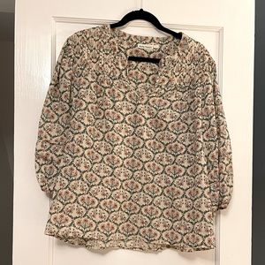 Roller Rabbit Peasant Blouse Size L